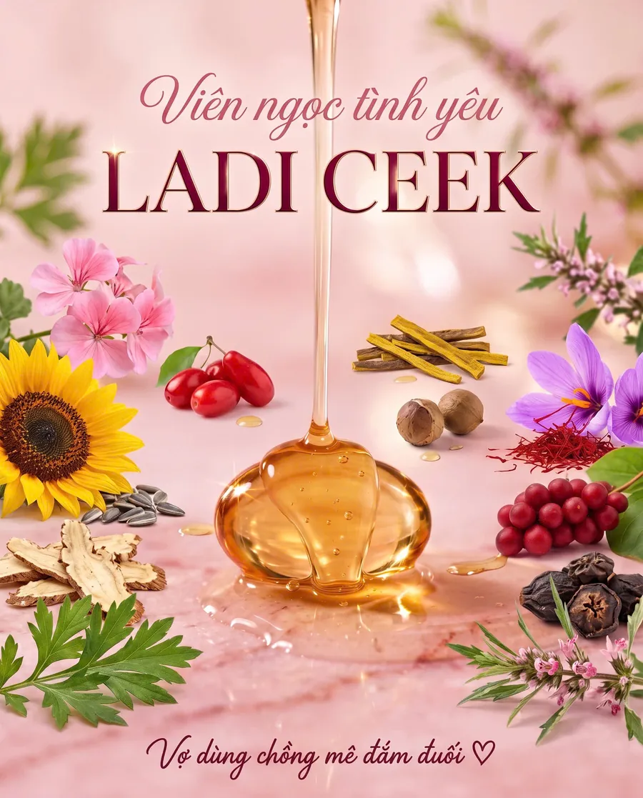 Viên ngọc Ladi CEEK vàng óng giữa các loại thảo mộc